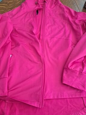 Women’s Hot Pink Hooded Zip Jacket